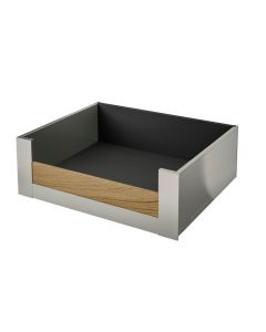 Legrabox C Height (177mm) Internal Drawer with Half Height Oak Stainless Steel