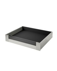 Legrabox M Height (90.5mm) Internal Drawer with Glass Front Stainless Steel