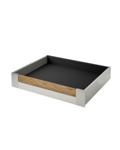 Legrabox M Height (90.5mm) Internal Drawer with Oak Front Stainless Steel