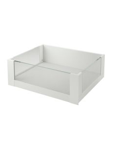 Legrabox Free C Height (177mm) Internal Drawer With Glass Silk White