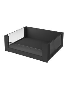 Legrabox Free C Height (177mm) Internal Drawer With Half Height Glass Carbon Black