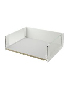 Legrabox Free C Height (177mm) Drawer With Glass Silk White