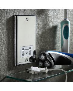 SENSIO DUAL VOLTAGE SHAVER SOCKET CHROME