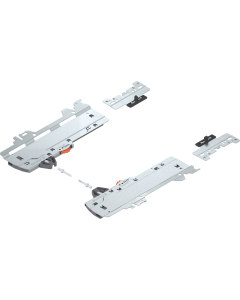 SET (TIP-ON BLUMOTION UNIT + LATCH + ADAPTER), FOR MERIVOBOX, TYPE L3, NL=350-600 MM, TOTAL WEIGHT OF THE PULL-OUT=15-40 KG, 
RIGHT+LEFT       5586120 