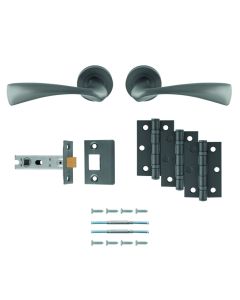 CARLISLE BRASS SINTRA LATCH PACK - ULTIMATE DOOR PACK ANTHRACITE