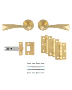 CARLISLE BRASS SINTRA LATCH PACK - ULTIMATE DOOR PACK SATIN BRASS