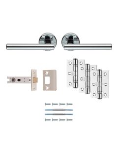 CARLISLE BRASS FARO LATCH PACK - ULTIMATE DOOR PACK POLISHED CHROME